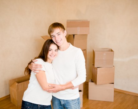 Careful flat removals service in a West London apartment building