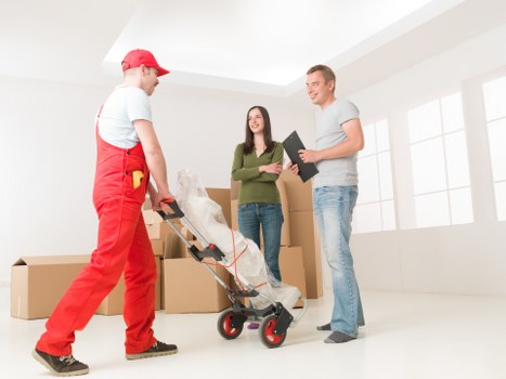 Careful unpacking of boxes in a Ladbroke Grove flat