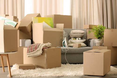 House removalists in Ladbrokegrove unloading items into a new home